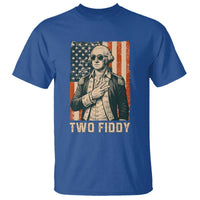 Two Fiddy Vintage George Washington T Shirt Funny Sunglasses Peace Sign Retro American Flag Semiquincentennial