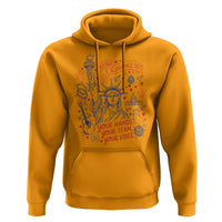 Pledge Allegiance To Your Hands Team Vibes Hoodie Statue of Liberty Doodle Americana Graphic