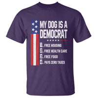 My Dog Is A Democrat Funny Conservative Humor T Shirt Dog Owner Joke Political Satire