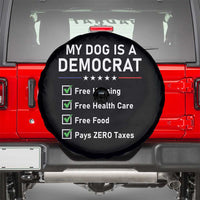 My Dog Is A Democrat Satirical Checklist Spare Tire Cover Funny Conservative Humor Dog Owner Gifts