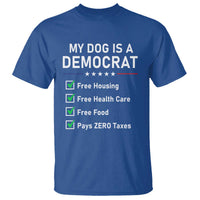 My Dog Is A Democrat Satirical Checklist T Shirt Funny Conservative Humor Dog Owner Gifts