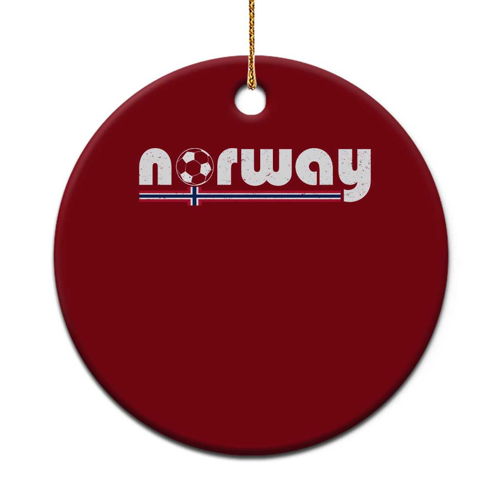 Classic Norway Soccer Vintage Norwegian Flag Ceramic Ornament Football Fans Support