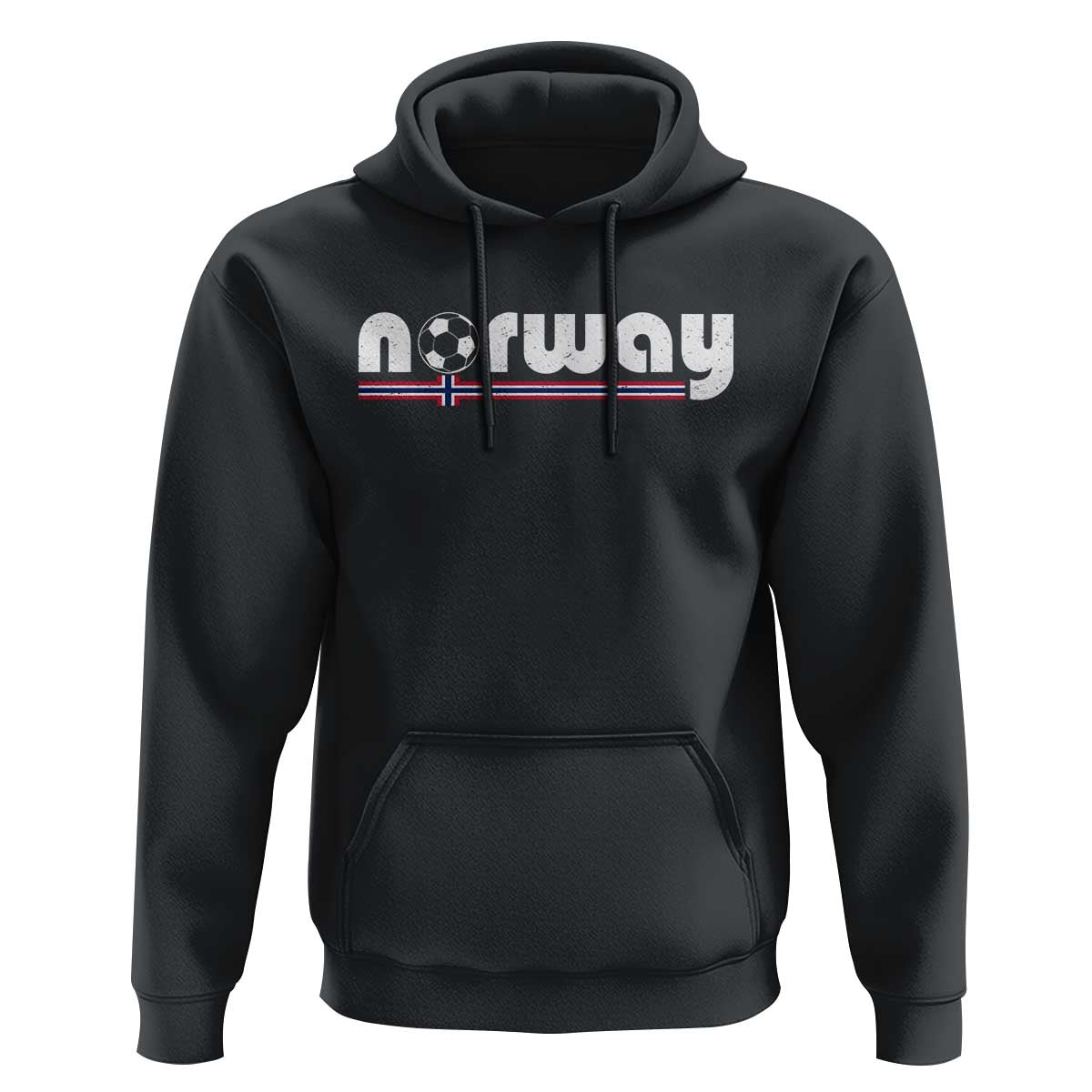 Classic Norway Soccer Vintage Norwegian Flag Hoodie Football Fans Support