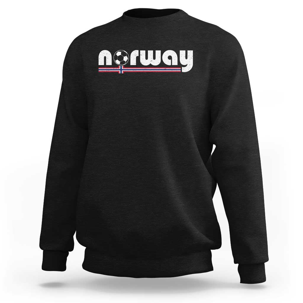 Classic Norway Soccer Vintage Norwegian Flag Sweatshirt Football Fans Support