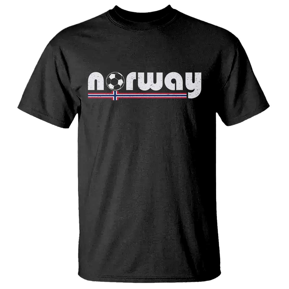 Classic Norway Soccer Vintage Norwegian Flag T Shirt Football Fans Support