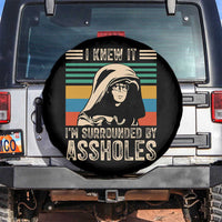 Funny I Knew It Im Surrounded by Axxholes Sci-fi Parody Spare Tire Cover Retro Sunset Space Vintage 1980s Movie Quote Inspo Meme