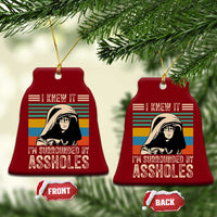 Funny I Knew It Im Surrounded by Axxholes Sci-fi Parody Ceramic Ornament Retro Sunset Space Vintage 1980s Movie Quote Inspo Meme