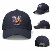 Two Fiddy Founding Fathers 1776 to 2026 Baseball Cap Funny Benjamin Franklin and George Washington American Flag Semiquincentennial