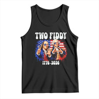 Two Fiddy Founding Fathers 1776 to 2026 Tank Top Funny Benjamin Franklin and George Washington American Flag Semiquincentennial