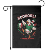 Funny Merlin the Duck Mexico Soccer Supporter Garden Flag El Pato Del Partido Goooool Football Fans