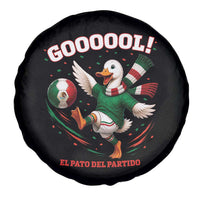 Funny Merlin the Duck Mexico Soccer Supporter Spare Tire Cover El Pato Del Partido Goooool Football Fans