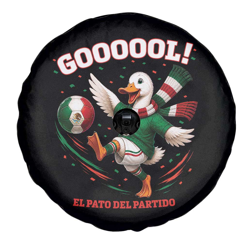 Funny Merlin the Duck Mexico Soccer Supporter Spare Tire Cover El Pato Del Partido Goooool Football Fans