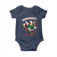 Funny Merlin the Duck Mexico Soccer Supporter Baby Onesie El Pato Del Partido Goooool Football Fans