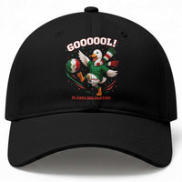 Funny Merlin the Duck Mexico Soccer Supporter Baseball Cap El Pato Del Partido Goooool Football Fans