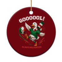 Funny Merlin the Duck Mexico Soccer Supporter Ceramic Ornament El Pato Del Partido Goooool Football Fans