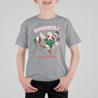 Funny Merlin the Duck Mexico Soccer Supporter T Shirt For Kid El Pato Del Partido Goooool Football Fans