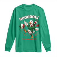 Funny Merlin the Duck Mexico Soccer Supporter Long Sleeve Shirt El Pato Del Partido Goooool Football Fans