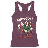 Funny Merlin the Duck Mexico Soccer Supporter Racerback Tank Top El Pato Del Partido Goooool Football Fans