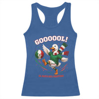 Funny Merlin the Duck Mexico Soccer Supporter Racerback Tank Top El Pato Del Partido Goooool Football Fans