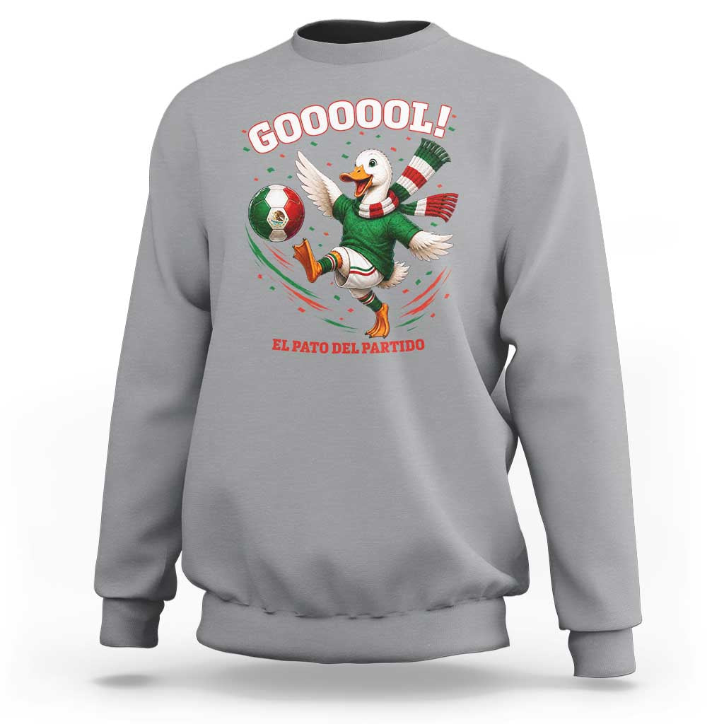 Funny Merlin the Duck Mexico Soccer Supporter Sweatshirt El Pato Del Partido Goooool Football Fans