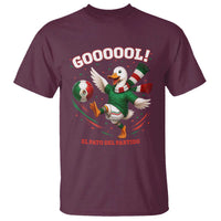 Funny Merlin the Duck Mexico Soccer Supporter T Shirt El Pato Del Partido Goooool Football Fans