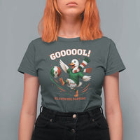 Funny Merlin the Duck Mexico Soccer Supporter T Shirt For Women El Pato Del Partido Goooool Football Fans