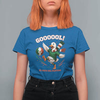 Funny Merlin the Duck Mexico Soccer Supporter T Shirt For Women El Pato Del Partido Goooool Football Fans