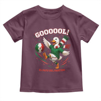 Funny Merlin the Duck Mexico Soccer Supporter Toddler T Shirt El Pato Del Partido Goooool Football Fans