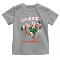 Funny Merlin the Duck Mexico Soccer Supporter Toddler T Shirt El Pato Del Partido Goooool Football Fans