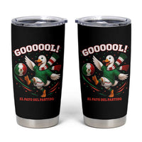 Funny Merlin the Duck Mexico Soccer Supporter Tumbler Cup El Pato Del Partido Goooool Football Fans