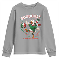 Funny Merlin the Duck Mexico Soccer Supporter Youth Sweatshirt El Pato Del Partido Goooool Football Fans