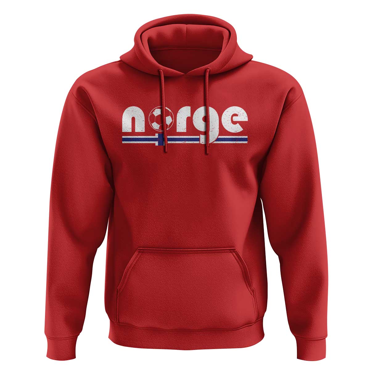 Vintage Norge Norway Flag Norwegian Pride Hoodie Soccer Lover Football Fans Support