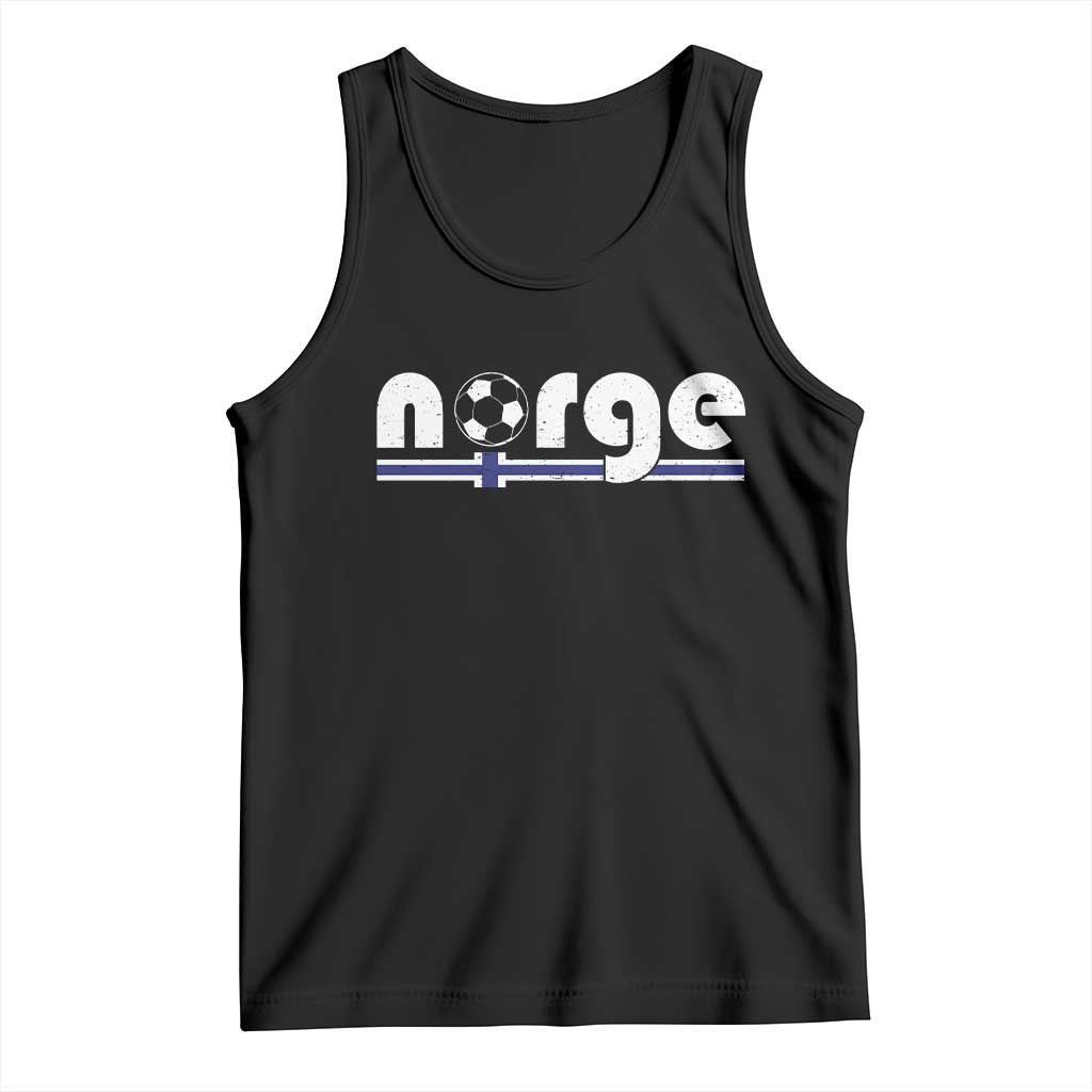 Vintage Norge Norway Flag Norwegian Pride Tank Top Soccer Lover Football Fans Support