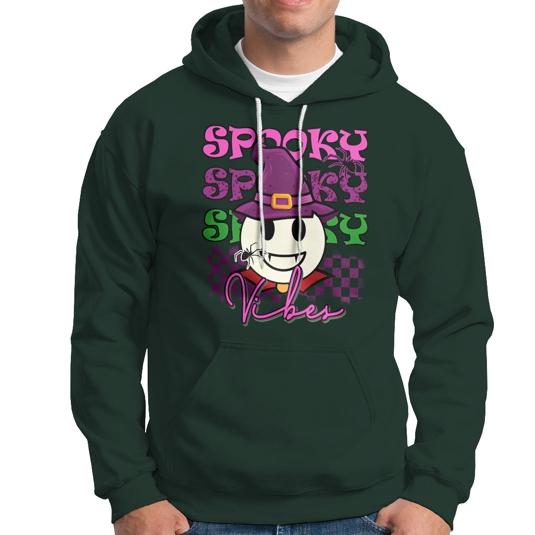 Halloween Hoodie Spooky Vibe Retro Spooky Boo Gothic Halloween Costume T-Shirt for Halloween lovers, Spooky Season Shirt, Ghosts - Wonder Print Shop