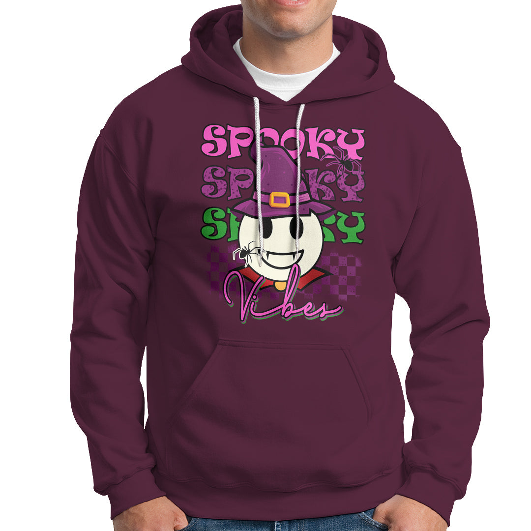 Halloween Hoodie Spooky Vibe Retro Spooky Boo Gothic Halloween Costume T-Shirt for Halloween lovers, Spooky Season Shirt, Ghosts - Wonder Print Shop