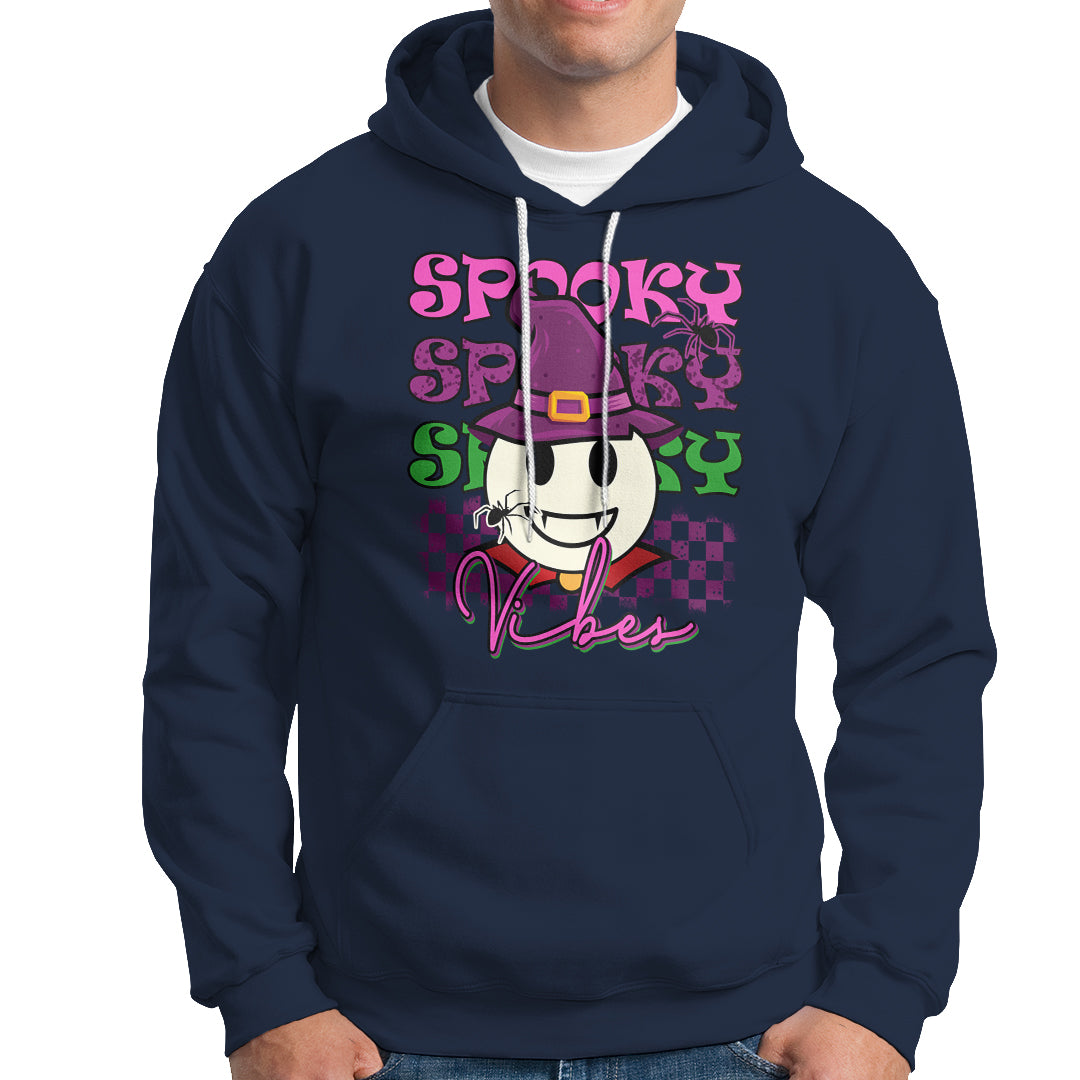 Halloween Hoodie Spooky Vibe Retro Spooky Boo Gothic Halloween Costume T-Shirt for Halloween lovers, Spooky Season Shirt, Ghosts - Wonder Print Shop