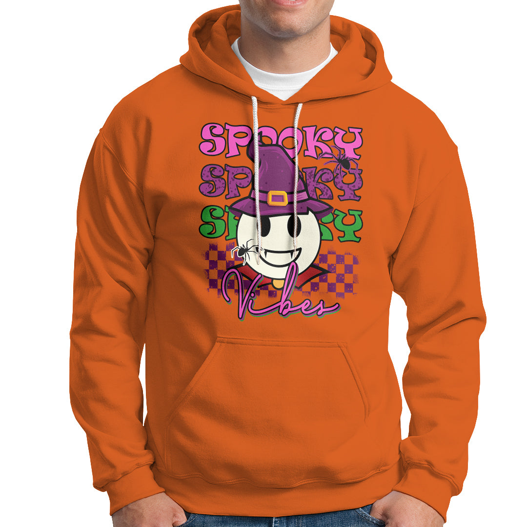 Halloween Hoodie Spooky Vibe Retro Spooky Boo Gothic Halloween Costume T-Shirt for Halloween lovers, Spooky Season Shirt, Ghosts - Wonder Print Shop