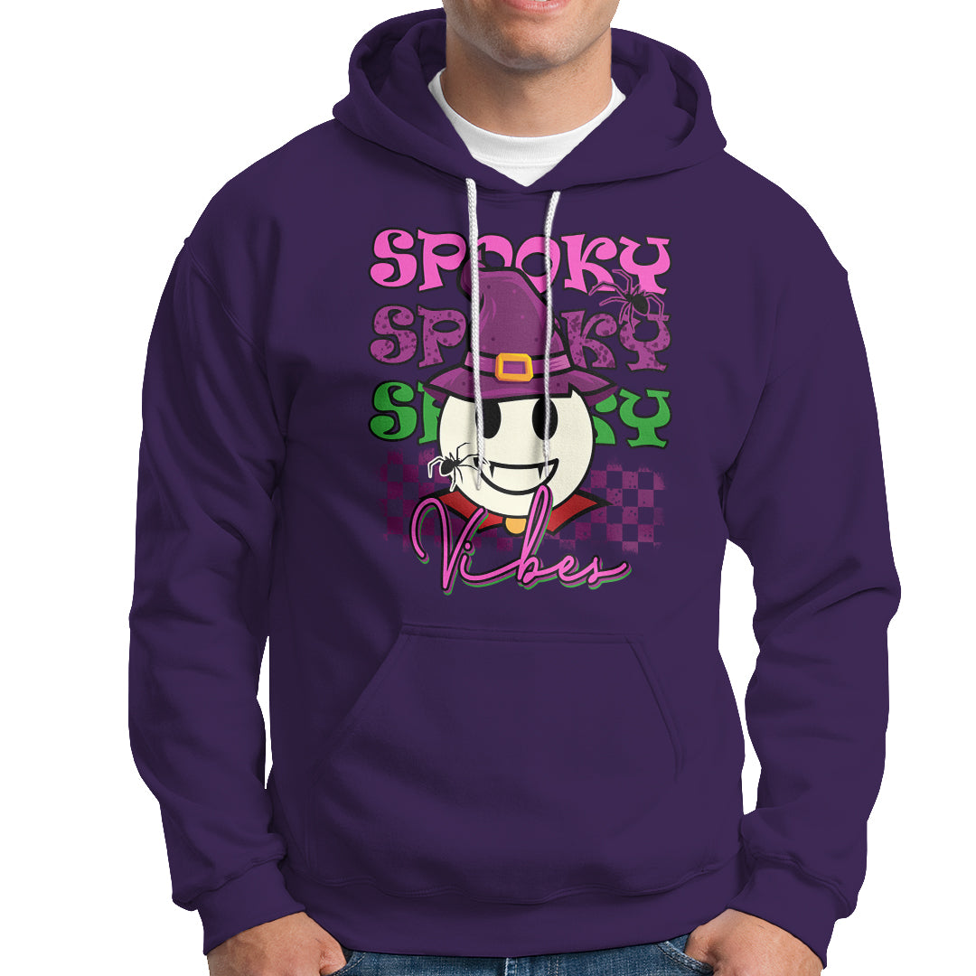 Halloween Hoodie Spooky Vibe Retro Spooky Boo Gothic Halloween Costume T-Shirt for Halloween lovers, Spooky Season Shirt, Ghosts - Wonder Print Shop