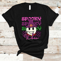 Halloween T Shirt Spooky Vibe Retro Spooky Boo Gothic Halloween Costume T-Shirt for Halloween lovers, Spooky Season Shirt, Ghosts - Wonder Print Shop