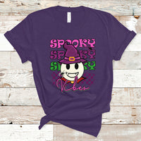 Halloween T Shirt Spooky Vibe Retro Spooky Boo Gothic Halloween Costume T-Shirt for Halloween lovers, Spooky Season Shirt, Ghosts - Wonder Print Shop