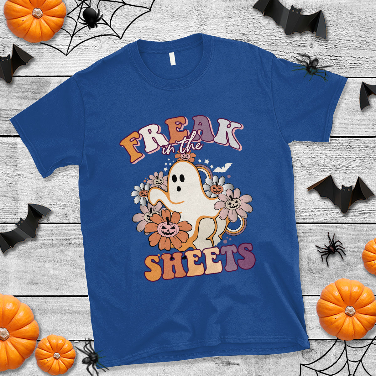 Halloween T Shirt Funny Freak In The Sheet Spooky Boo Sheets Ghost Halloween T-Shirt for Halloween lovers, Spooky Season Shirt, Ghosts - Wonder Print Shop