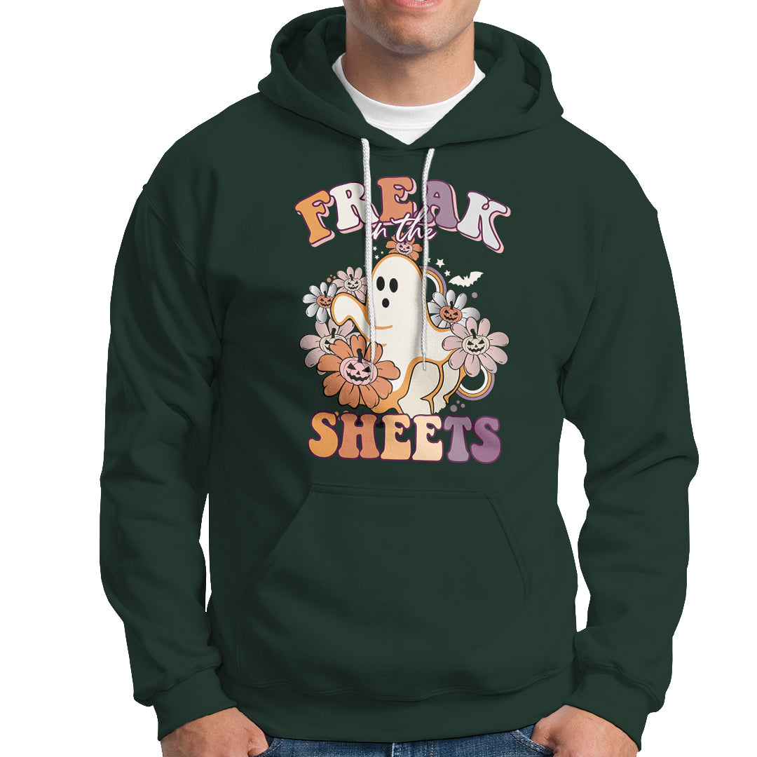 Halloween Hoodie Funny Freak In The Sheet Spooky Boo Sheets Ghost Halloween T-Shirt for Halloween lovers, Spooky Season Shirt, Ghosts - Wonder Print Shop