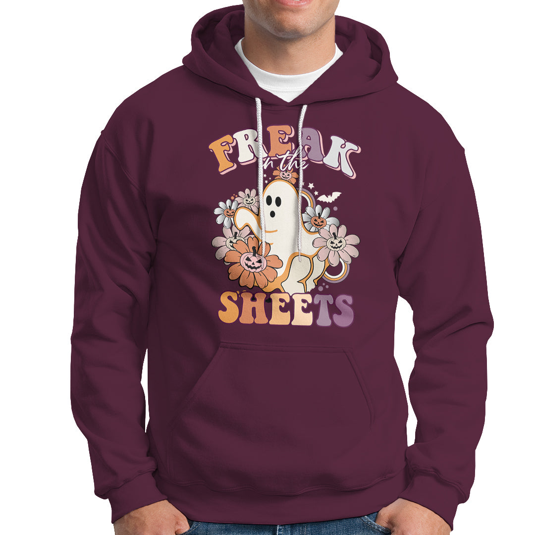Halloween Hoodie Funny Freak In The Sheet Spooky Boo Sheets Ghost Halloween T-Shirt for Halloween lovers, Spooky Season Shirt, Ghosts - Wonder Print Shop