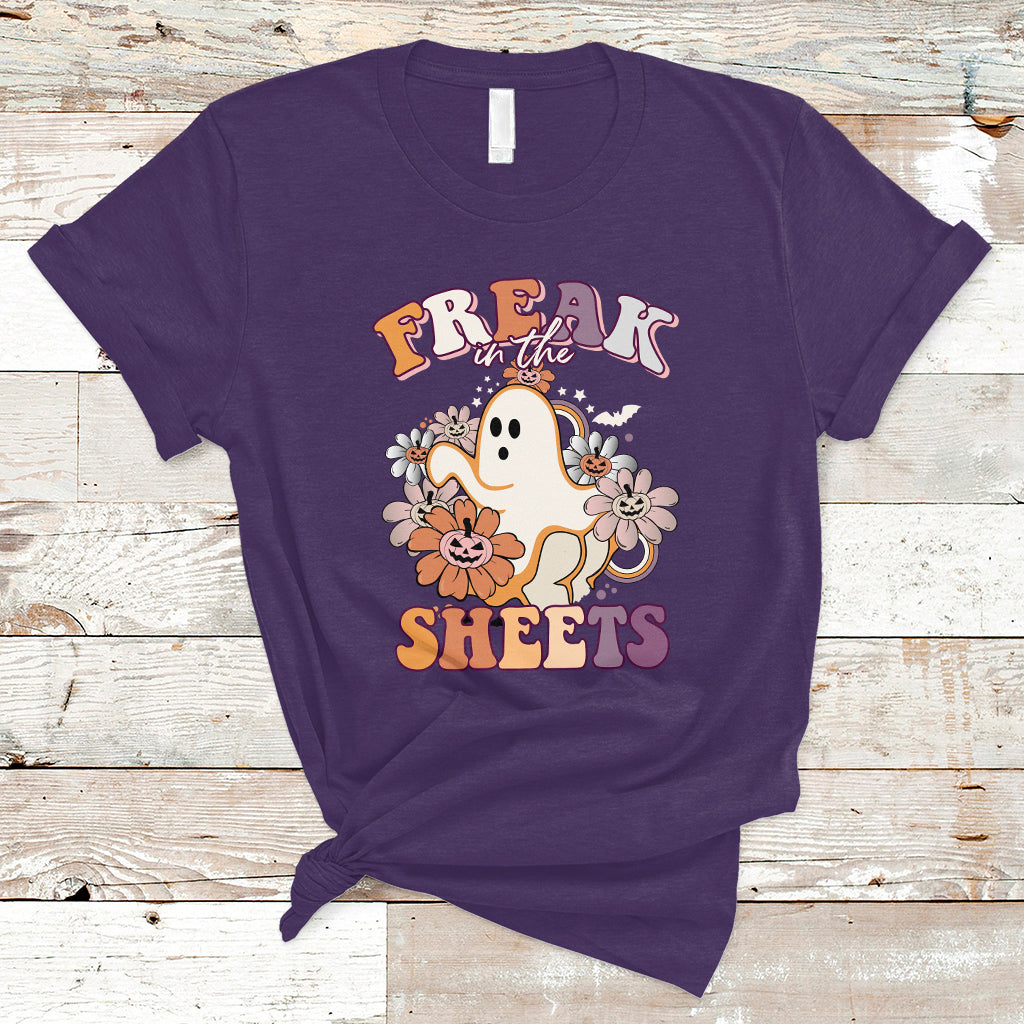 Halloween T Shirt Funny Freak In The Sheet Spooky Boo Sheets Ghost Halloween T-Shirt for Halloween lovers, Spooky Season Shirt, Ghosts - Wonder Print Shop