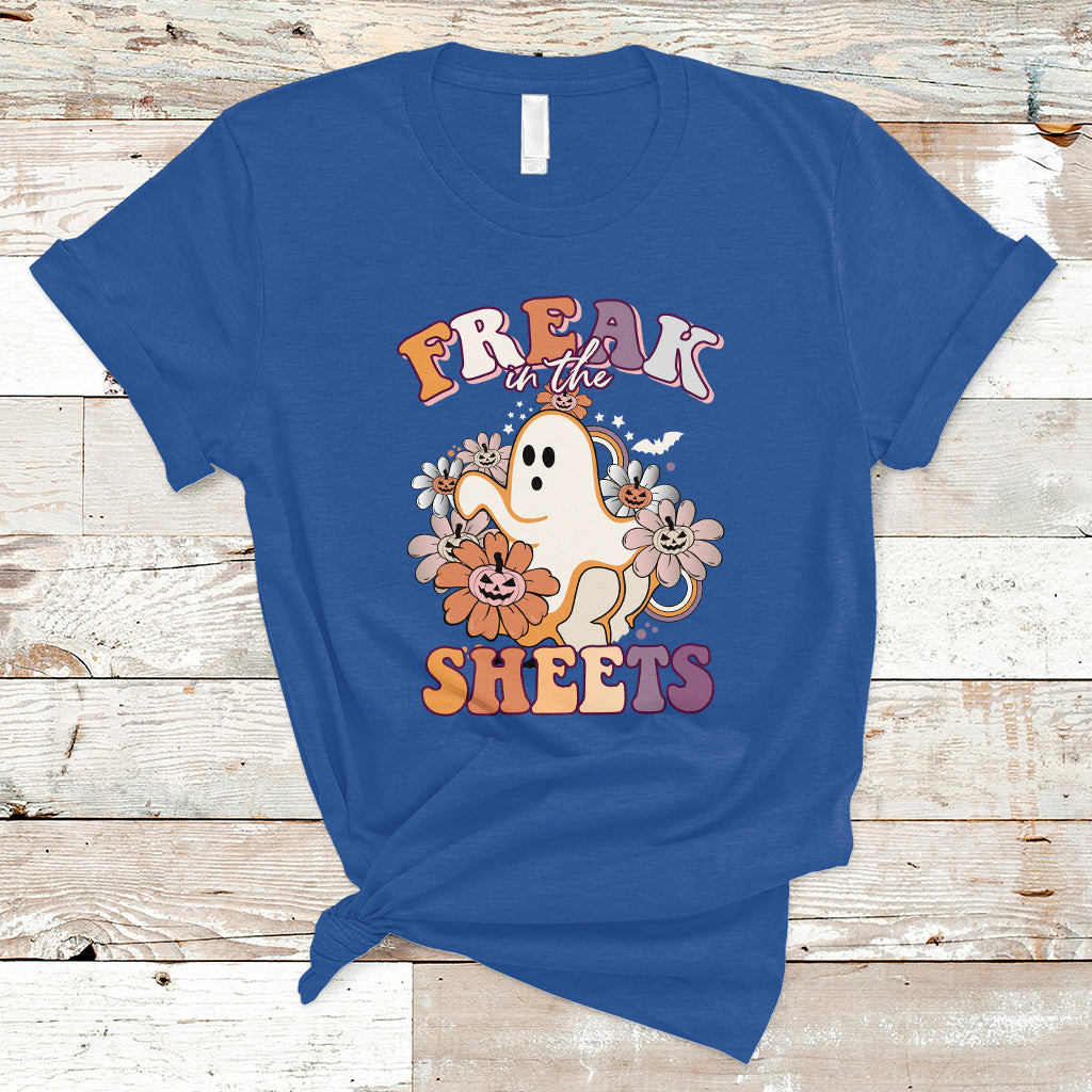 Halloween T Shirt Funny Freak In The Sheet Spooky Boo Sheets Ghost Halloween T-Shirt for Halloween lovers, Spooky Season Shirt, Ghosts - Wonder Print Shop