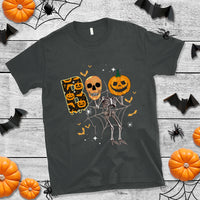 Halloween T Shirt Spooky Boo Dancing Skeleton Skull Scary Pumpkin Halloween T-Shirt for Halloween lovers, Spooky Season Shirt, Ghosts - Wonder Print Shop