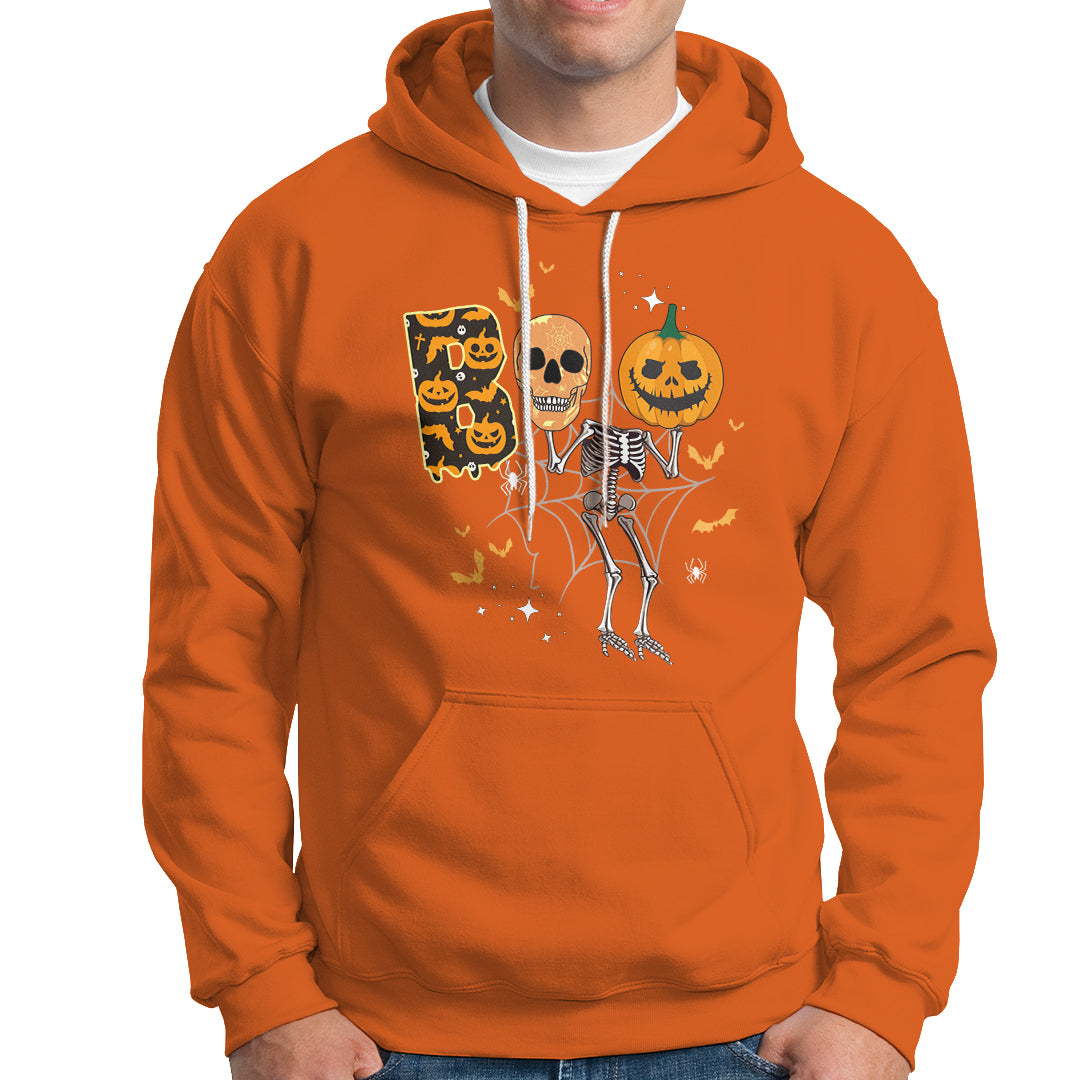 Halloween Hoodie Spooky Boo Dancing Skeleton Skull Scary Pumpkin Halloween T-Shirt for Halloween lovers, Spooky Season Shirt, Ghosts - Wonder Print Shop