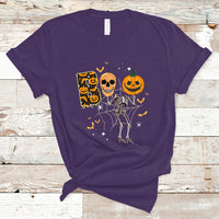 Halloween T Shirt Spooky Boo Dancing Skeleton Skull Scary Pumpkin Halloween T-Shirt for Halloween lovers, Spooky Season Shirt, Ghosts - Wonder Print Shop