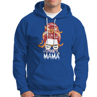 Halloween Hoodie Spooky Mama Halloween Ghost Witchy Spooky Mom Messy Bun T-Shirt for Mom Women, Shirt for Halloween lovers, Spooky Season - Wonder Print Shop