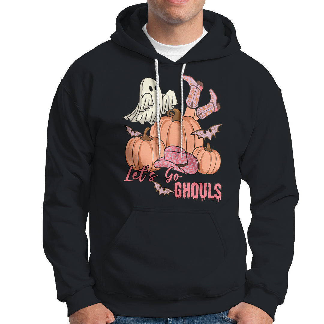 Halloween Hoodie Let's Go Ghouls Halloween Costume Retro Rodeo Halloween Cowgirl T-Shirt for Halloween lovers, Spooky Season - Wonder Print Shop